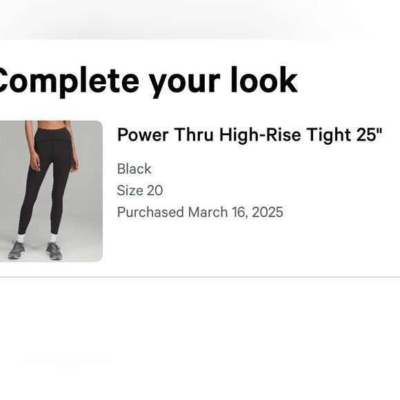 Lululemon Athletica Charcoal Leggings size 18 - Picture 4 of 4